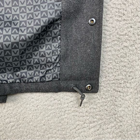 RVCA Wrenchman Jacket Men's Size XL Gray Wool Blend Outdoor Chore Snap Up EUC - Picture 11 of 12